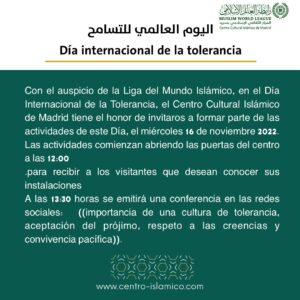 Lee más sobre el artículo Día Internacional de la tolerancia 2022