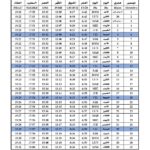 Horario de oración – Diciembre 2024