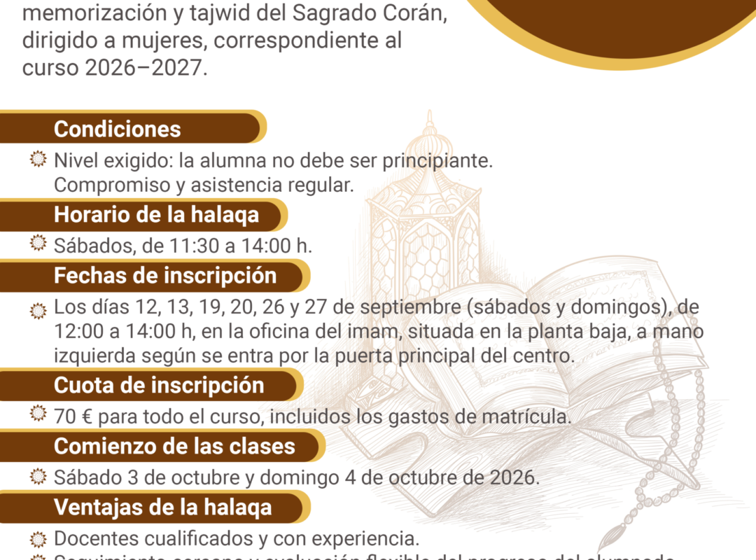 Apertura de inscripciones | Curso 2026–2027